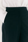 Micro Pinstripe Wide Leg Trouser