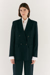 Micro Navy pinstripe  Double Breasted Jacket