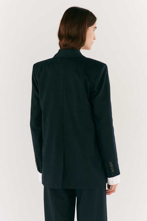 Micro Navy pinstripe  Double Breasted Jacket