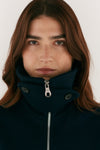 Navy Wool Bomber Jacket