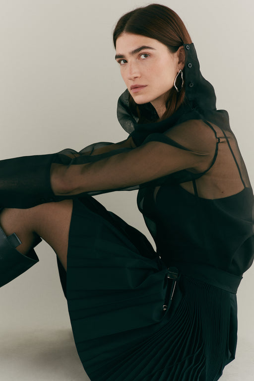 Mini Black Wool Kilt