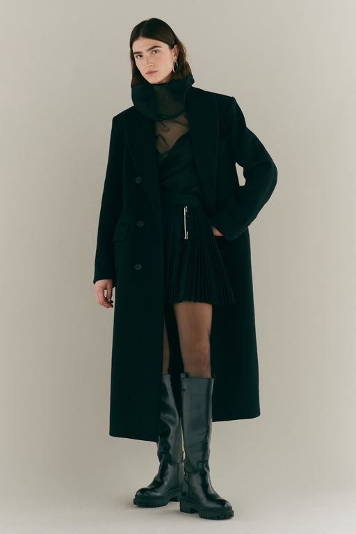 Mini Black Wool Kilt