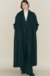 Navy Wool Grandad coat