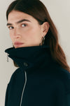 Navy Wool Bomber Jacket