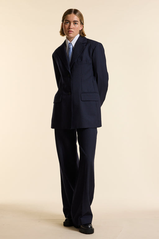 Pinstripe Single Breasted Jacket