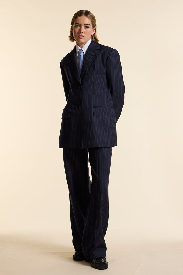 Pinstripe Single Breasted Jacket