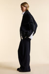 Navy Wool Zipster Bomber Jacket