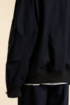 Navy Wool Zipster Bomber Jacket