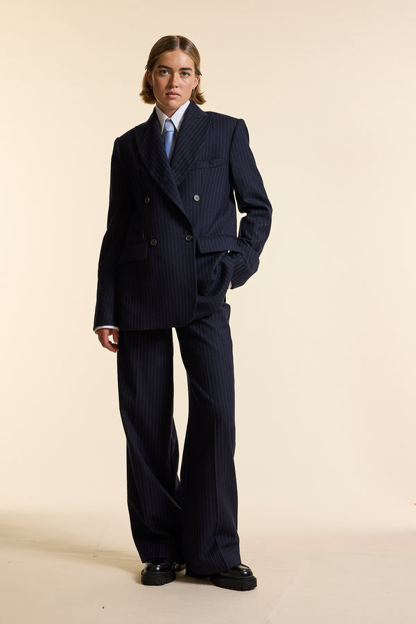 Pinstripe Double Breasted Jacket
