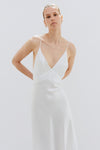 Ivory Silk Strap Slip Dress