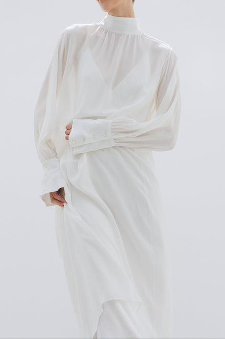 floaty silk dress LESSLESS Floor length floaty chiffon wrap yellow dress M-L