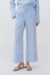 Blue Stripe Cotton Trouser