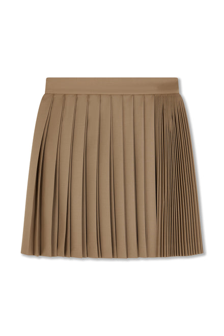 Contrast Pleated Skirt