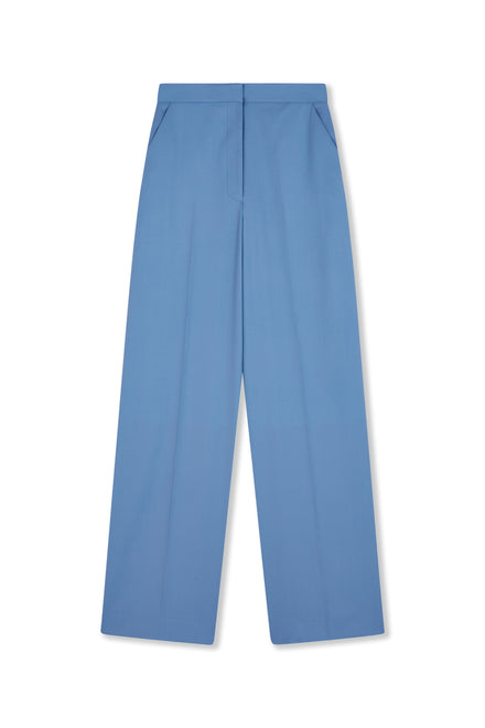 Sky Blue Wide Leg Trouser